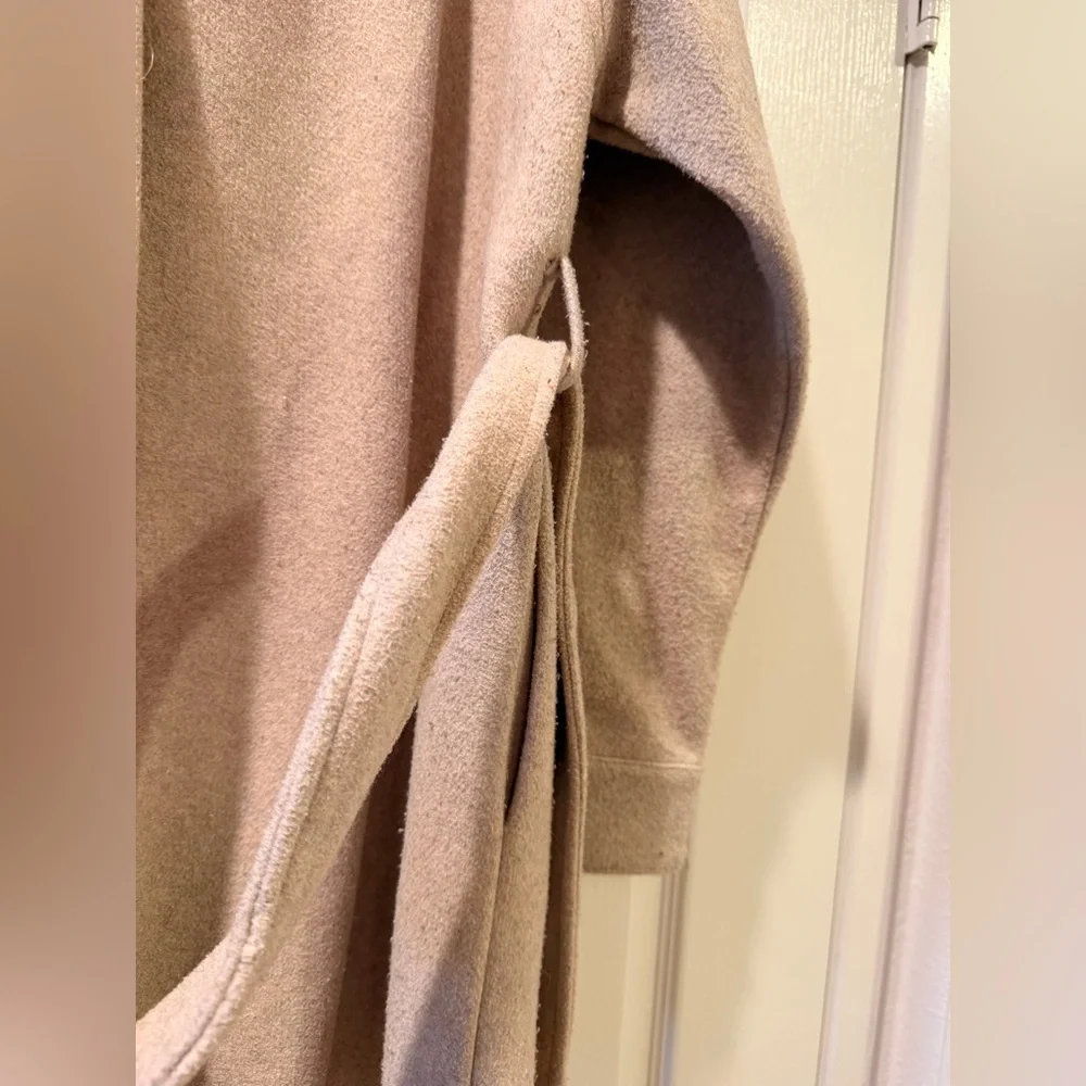 Zara Beige Utility Shacket with Tie Belt - Picture 6 of 6